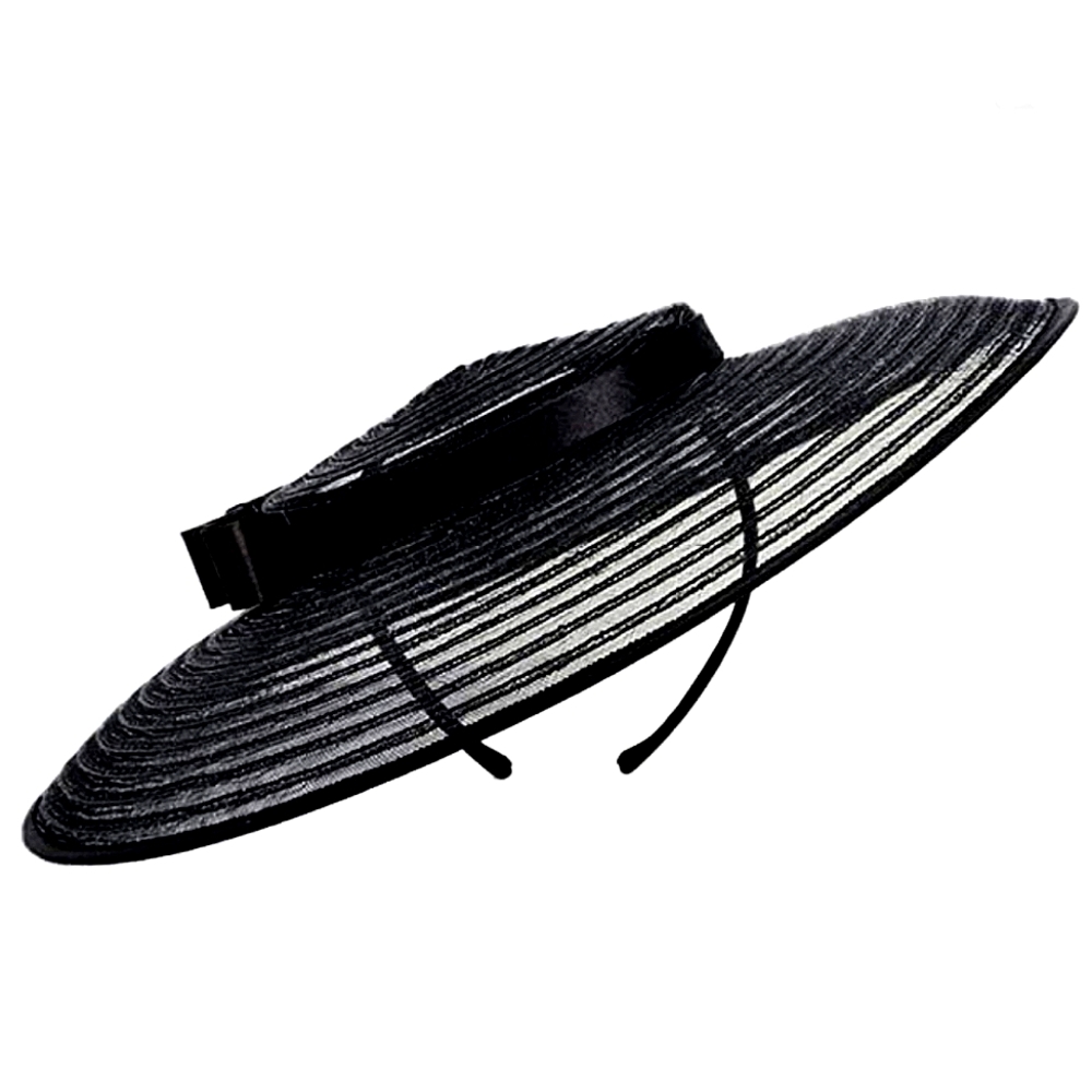 Stunning Elegant Refined Sophisticated Black Fascinator Hat